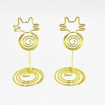파쇄기 문서 세단기 종이 만화 고양이 카드 크리에이티브 데스크탑 시트 클립 금속 스티커 메모 메시지 사진 클립 mbrj035, Golden