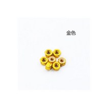 슬립링 기어 전자 조절 M3 플랜지 너트 6061 알루미늄 합금 나일론 미끄럼 방지 접착제 링 잠금 너트 RC FPV 레이싱 드론용 브러시리스 모터 DIY 부품 10 개, 10PCS Gold