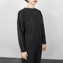 마담플리츠 뉴진 기모 플리츠 티셔츠 겨울 라운드 니트 구호