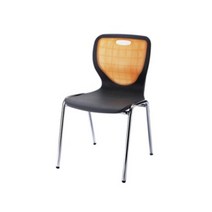 상담 고객용 행사용 간이 철제 등받이의자 오피스체어, 청색투명