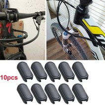 브레이크 호스 얼스 브레이크호스 자전거 브레이크 호스 10pcs mtb 도로 자전거 유압 기계식 디스크 브레이크 시프트 케이블 가이드 호스 프레임 고정 장치 친애하는 라인, 없음