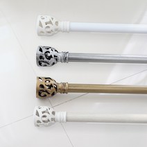 포그난 커튼봉 트랙 라운드 레일 커텐봉 설치 부자재, 아이보리, 바로크 커튼봉(35mm)