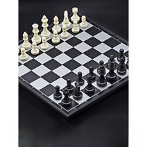 체스세트 체스판세트 보드 원목 장식품 고급 체스판, 3810 흑백 트럼펫