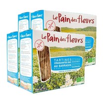 Le pain des fleurs 르 팡디 플라워 글루텐프리 노솔트 노슈가 사하장 메밀 구운 토스트 비스킷 150g 4팩