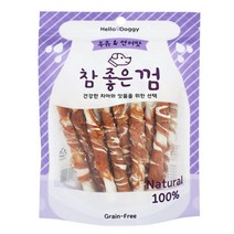 헬로도기 참 좋은 강아지 개 껌 우유 연어맛 스틱 15p