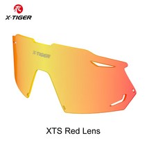 XTIGER XTS 사이클링 안경 교체 용 액세서리 안 프레임 토 크로 믹 자전거 선글, 빨간 렌즈