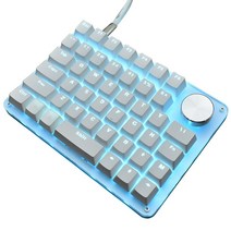 롤 서든 피파 키보드 한손 왼쪽 반쪽 모바일 게임 게이밍, 택옵션, 컬러, G50 노브 키보드 레드 축(검은색 키 캡)