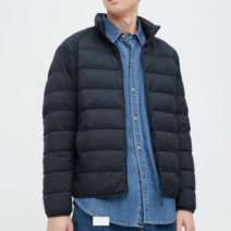 유니클로 남성용 라이트다운 패딩 69 네이비 M
