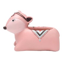 THE VEDO SHOP 사무실 집 발코니 풍경에 대 한 빈티지 boho 동물 즙이 많은 화분 냄비 크리 에이 티브 장식 꽃 냄비, 설명, 수지, 사슴