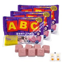 롯데 abc 블루베리 요거트(72g) x 3봉(+밀크츄 2개포함), 1세트, 72g