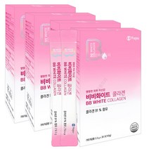 프랑스산 유유제약 비비 화이트 저분자 피쉬 콜라겐5000 30포X4개 비타민C B E, 4개, 30포