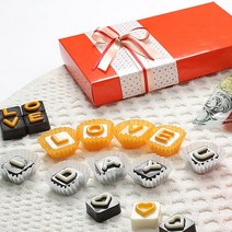 초콜릿 만들기 세트 29종/키트 파베 바크 생 재료 수제 키트 틀 선물 발렌타인데이 초콜렛, 17_오렌지네임 초콜릿만들기세트