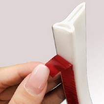 화장실 샤워부스 욕실 방수 물막이 쫄대 문지방 파티션 스틱 고무 실리콘 배리어 워터 스토퍼 구부릴 수 있는 도어 바닥 씰링 스트립, 한개옵션1