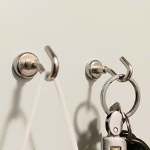 현관문 부착 후크 차키 마스크 보관 거치 걸이대 자석 4P