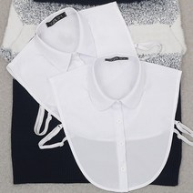 WIZ_화이트셔츠 카라넥케이프 페이크목폴라 셔츠카라 DV+5240EA