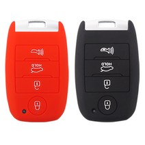 더조은셀러 올뉴K5 쏘렌토R등 올뉴 쏘울 뉴K5 등 스마트키 실리콘 케이스 키홀더, key_10_레드