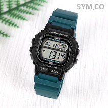 카시오 랩기능 10년전지 우레탄 런닝시계 WS-1400H-3A
