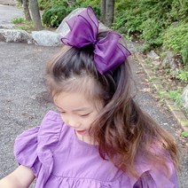 엄마딸 커플 아동 리본핀 헤어핀