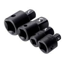 에어라쳇 렌치 임팩 전동 공구 4pcs 14 38 12 드라이브 소켓 어댑터 변환기 감속기 충격 장인 소켓 어댑터 수 세트, 블랙 4개
