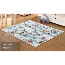 캐릭터 pvc 쿠션놀이매트 도로 키재기 초특대 층간소음방지, 리틀쉽
