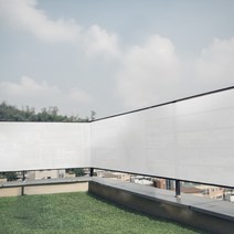 프라이버시 발코니 가림막 0.9 x 2.5M 테라스 베란다 스크린 사생활보호, 화이트