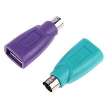케이블 커넥터 키보드 마우스 PS2 수-USB 암 어댑터 변환기 1 쌍 컴퓨터 PC 노트북 커넥터 6 핀, as pic