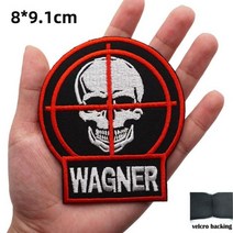 밀리터리 용품 후크 백킹과 전술 자수 패치 PMC 와그너 그룹 배지 군사 완장 배낭 의류 가방 아플리케, AQ29 Velcro