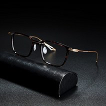 반뿔테 실루엣 하은테 안경 빈티지 티타늄 남성 광장 옵티컬 여성 큰