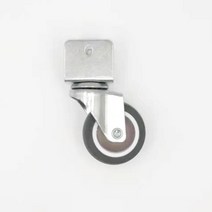 4개 1.5 23939 볼 베어링 유니버설 tpe 캐스터 캐스터 휠 splint u 마운트 20 22 25mm 브레이크 아기 침대 트롤리 의자, 2인치 패널20mm, 4pcs 브레이크 없음