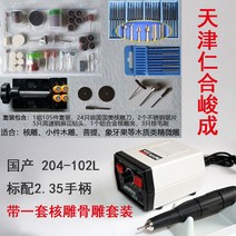 핸드그라인더 미니 소형 연마기 204-102L 연마 조각 치과 기계 전자 옥 나무 코어, 204~102 L 핵 조각 뼈 조각 세트 첨부