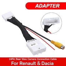 후방카메라 Renult di용 자동차 전자 부품 Opel vux-xhll 24 핀 어댑터 후면보기 카메라 연결 케이블 Myit, 한개옵션0