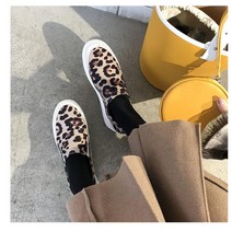 가을코디 레오파드 키높이운동화 여성슬립온 여성신발
