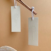 [당일출고] 전통문양 형압 태그 추석 한가위 포장 택, 50매