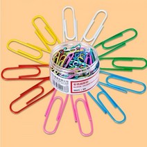[우수제품] 사무용 컬러 페이퍼클립 160p세트 클립 서류 A4 집게