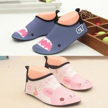 루나버블 동물 아쿠아슈즈 145-210 아동 유아 상어 토끼 고양이 워터파크 슈즈 어린이집 실내화