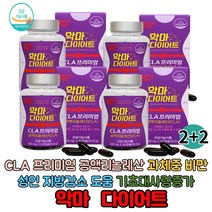 악마다이어트 CLA 프리미엄 60캡슐 독일산 공액리놀렌산 엘-카르니틴 공액리놀레산 과체중 비만 성인 지방감소 도움 기초대사량증가 식이조절 다이어트, 4통