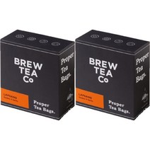 Brew Tea Co Lapsang Bags 브루티코 랍상소우총 홍차 티백 100개입 2팩, 0g, 1개