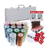 국제규격 마카오 카치노칩 포커칩세트+사은품(JMB로얄카드2개+사각칩4개+주사위5개+딜러칩1개), 200p알루미늄가방세트(사은품)