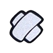 자동차 대일밴드 스티커 흠집 스크래치 가림 반창고 스티커, 1개, 라지 반사 화이트