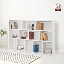 올리버 광폭 2000 오픈형 낮은책장, 03. 그린 화이트