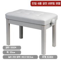 원목 피아노 의자 높낮이 디지털 전자 수납 클래식 2인용 접이식 스툴 휴대용 싱글 연주용, [싱글][화이트에어홀6개][리프터블]원목