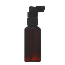 허브스프레이 헤어 스프레이용기 검정 흰색캡 20~500ml, 60ml, 갈색용기 검정캡, 1개