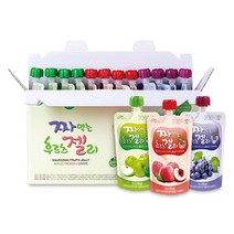 짜먹는 후르츠 젤리 130ml x 12개입 복숭아 포도 사과 밀양한천, 짜먹는후르츠젤리 12개입