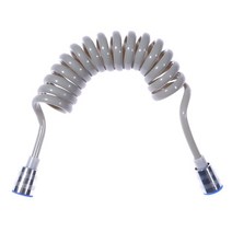 1.5/2m 비데 샤워 호스 구리 캡 유연한 개폐식 스프링 전화선 물 배관 분무기 욕실 액세서리, [03] Grey, [01] 1.5m, 03 Grey_01 1.5m