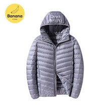 경량패딩 바나나 스토어 UNIQLO STYLE men39s ULTRA LIGHT SHORT 후드 다운 자켓 Packable Long-Sleeve Full-Zip Puffer JAC