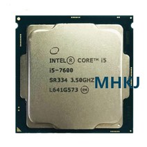 조립식 컴퓨터 2인용 모던인텔 코어 i5-7600 i5 7600 3.5 GHz 쿼드 코어 쿼드 스레드 CPU 프로세서 6M 65W, 한개옵션0
