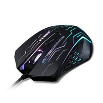 무소음 유선 게이밍마우스 4단계 DPI 인체공학 서든 배그 FPS LOL 마우스 추천, 블랙, 사일런트 블랙