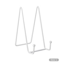 아이언 아트 매거진 디스플레이 스탠드 접시 랙 그릇 프레임 책 받침대 홀더 사무실 액세서리, [04] WTL