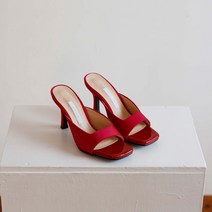 8cm 토오픈 슬리퍼힐 여성 여름구두 데일리