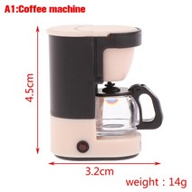 레몬 석류 녹 즙 짜기 짜개 1:12 Dollhouse Mini ture Coffeem ker 주방 빵 기계 Jui er 커피 포트 크리스마스 컵 음료 전기 모델, 01 A1